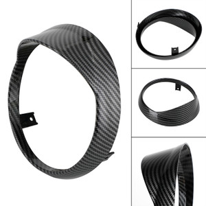 Front Headlight Guard Cover Grille Carbon Fit For Vespa Primavera 125 150 14-21
