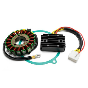 Magneto Stator + Voltage Rectifier + Gasket For Kawasaki KZ 550 KZ550A 1981-1982