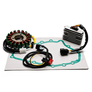 Magneto Stator + Voltage Rectifier + Gasket For Kawasaki ER 5 Twister 1997-2005