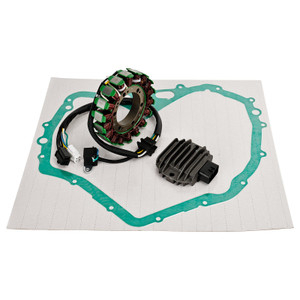 Magneto Stator + Voltage Rectifier + Gasket For Suzuki LTF 400 Eiger 2002-2007