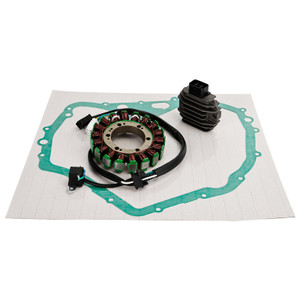 Magneto Stator + Voltage Rectifier + Gasket For Suzuki LTF 400 Eiger 2002-2007