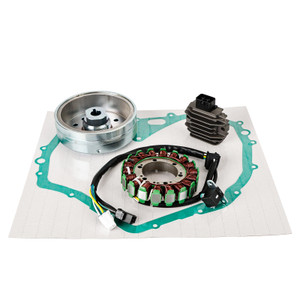 Flywheel Rotor + Stator + Regulator + Gasket For Suzuki LT-F 400 Eiger 2002-2007