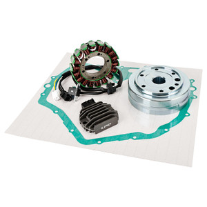 Flywheel Rotor + Stator + Regulator + Gasket For Suzuki LT-F 400 Eiger 2002-2007