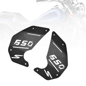 Engine Cover Plate Side Panel Black For Kawasaki Vulcan S En650 Vn650 15-22 Cafe