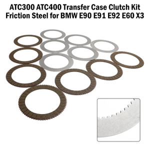 ATC300 ATC400 Transfer Case Clutch Kit Friction Steel for BMW E90 E91 E92 E60 X3