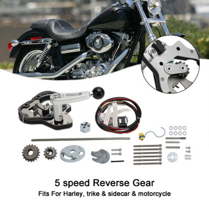 5 Speed Reverse Gear Fit For Harley w Billet Knob Trike Sidecar Motorcycle
