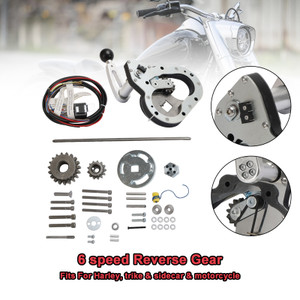 6 Speed Reverse Gear Fit For Harley w Billet Knob Trike Sidecar Motorcycle