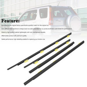 4PCS Weatherstrip Window Seal Belt 72410-SCA-E01 For Honda CR-V  CRV 2002-2006