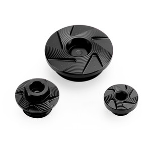 Black Billet Engine Plug Kit For Yamaha YZ250F YZ250FX YZ450F YZ450FX 2014-2022