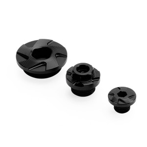 Black Billet Engine Plug Kit For Kawasaki KX250 KX250F KX450 KX450F 2009-2020