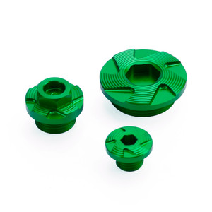 Green Billet Engine Plug Kit For Kawasaki KX250 KX250F KX450 KX450F 2009-2020