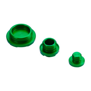 Green Billet Engine Plug Kit For Kawasaki KX250 KX250F KX450 KX450F 2009-2020
