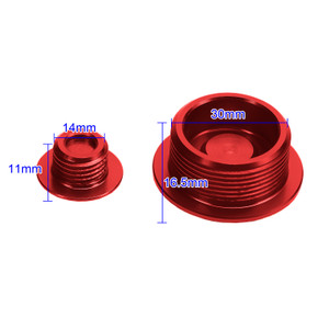 Red Engine Plug Kit For Honda CT125 Hunter Cub 125 Trail 125 Monkey 125 21-23