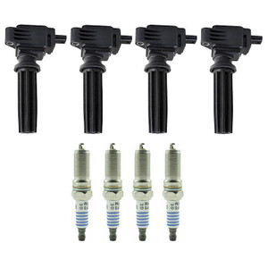 4X Ignition Coils+Spark Plugs UF670 For Ford Fusion Focus Taurus 2.0L 2013-2017