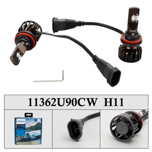 For Philips 11362U90CWX2 Ultinon Pro9000 LED-HL H11 12-24V 16W +350% 5800K