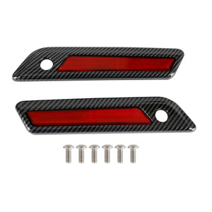 Saddlebag Latch Reflective Cover Carbon_Red For Touring Road Glide King 14-23
