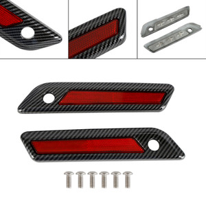 Saddlebag Latch Reflective Cover Carbon_Red For Touring Road Glide King 14-23