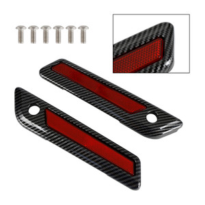 Saddlebag Latch Reflective Cover Carbon_Red For Touring Road Glide King 14-23