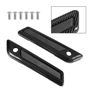 Saddlebag Latch Reflective Cover Carbon_Gray For Touring Road Glide King 14-23