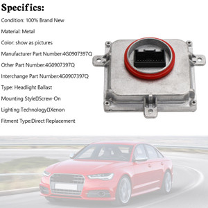 Xenon Headlight Ballast Control Unit 4G0907397Q For AUDI A6 C7