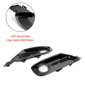 2PCS Front Bumper Fog Light Grille Covers Fit BMW 3 Series F30 F31 2013-2015