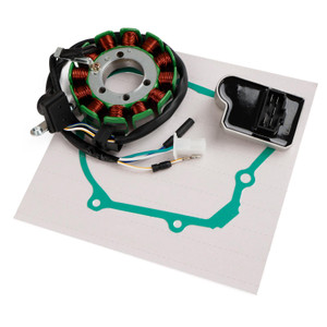 Magneto Stator + Voltage Rectifier + Gasket For Honda CRF 110 F CRF110F 19-2023