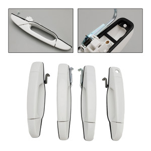 4PCS Front & Rear Door Handle Set White For Silverado Sierra 2007-2013