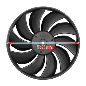 Engine Radiator Cooling Fan Blade For Suzuki GSXR1000 GSXR600 GSXR750 06-16
