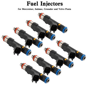 8PCS 0280158165 Fuel Injectors 0280158081 879312003 For Mercruiser Volvo Penta