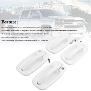 4PCS Exterior Door Handle For Silverado GMC Sierra Suburban Yukon 1999-2006