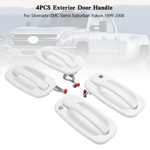 4PCS Exterior Door Handle For Silverado GMC Sierra Suburban Yukon 1999-2006