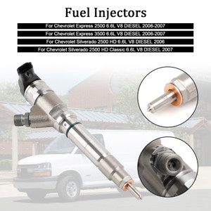 1PCS Fuel Injector 0445120042 Fit Chevy Fit GMC Duramax Hummer 6.6L 2006-2007