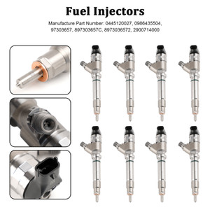 8PCS Fuel Injector 0445120042 Fit Chevy Fit GMC Duramax Hummer 6.6L 2006-2007