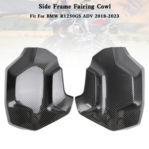 Side Frame Fairing Cowl Guards Radiator Cover For BMW R1250GS ADV 2018-2023 Carbon