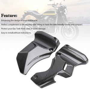 Gas Tank Side Trim Cover Panel Fairing Cowl For Kawasaki Z900RS 2018-2023 Carbon