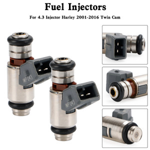 2PCS Fuel Injector 27609-01B For 4.3 Injector Harley 2001-2016 Twin Cam