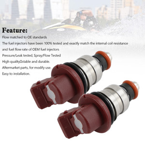 2PCS 275500460 Fuel Injectors Fit for Seadoo GTX/RX/LRV/XP/3D 2000-2007