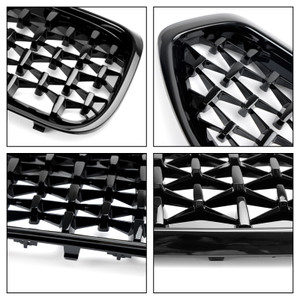 Diamond Style Gloss Black Front Kidney Grill Grille Fit BMW G29 Z4 2019-2023