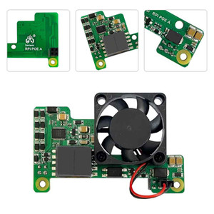 Raspberry Pi POE Expansion Board Module Supports Raspberry Pi 3B+/4B with Fan