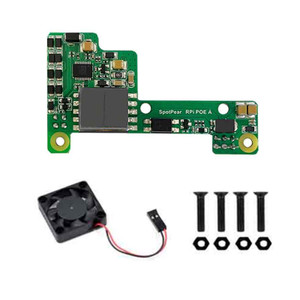 Raspberry Pi POE Expansion Board Module Supports Raspberry Pi 3B+/4B with Fan