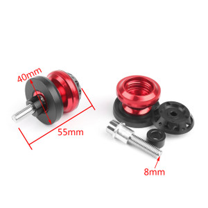 8mm Swingarm Sliders Spools Honda Suzuki Ducati Red