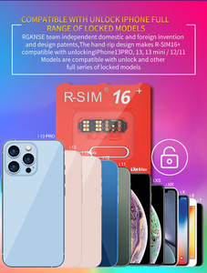 R-SIM 16+ Nano Unlock RSIM Card Fit for iPhone 13 12 mini 12 Pro XS MAX 8 IOS 15
