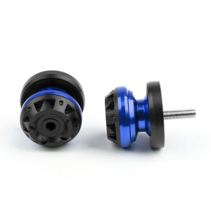 6mm Swingarm Sliders Spools Yamaha Blue