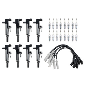 8X lgnition Coil +Spark Plug +Wire UF601 For Dodge Durango Dakota Ram 1500