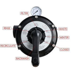 SP0714T Vari-Flo Control 1-1/2" FIP Top Mount Multiport Valve For Hayward Generic
