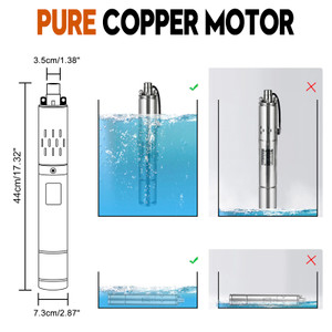 3" 48V 750W MPPT Screw Solar Bore Pump Submersible Deep Well Hole Steel

3" 48V 750W Deep Well Solar Submersible Bore Hole Water Pump Head 140M