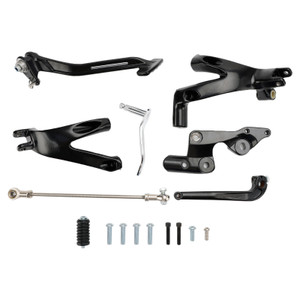 Black Forward Control Kit Fits 2018 and up Softail Street Bob & Low Rider models