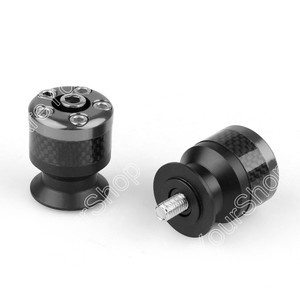 Spools 8MM Carbon Fiber Swingarm Sliders Ducati Honda Suzuki, Gunmetal