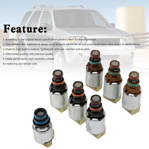 7X 6F35 6F15 Transmission Solenoids Valve Kit For Ford ESCAPE FUSION 2009-up