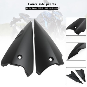Upper Belly Pan Panels lower side Fairing For Suzuki GSX-S 1000 2015-2020 Matte Black